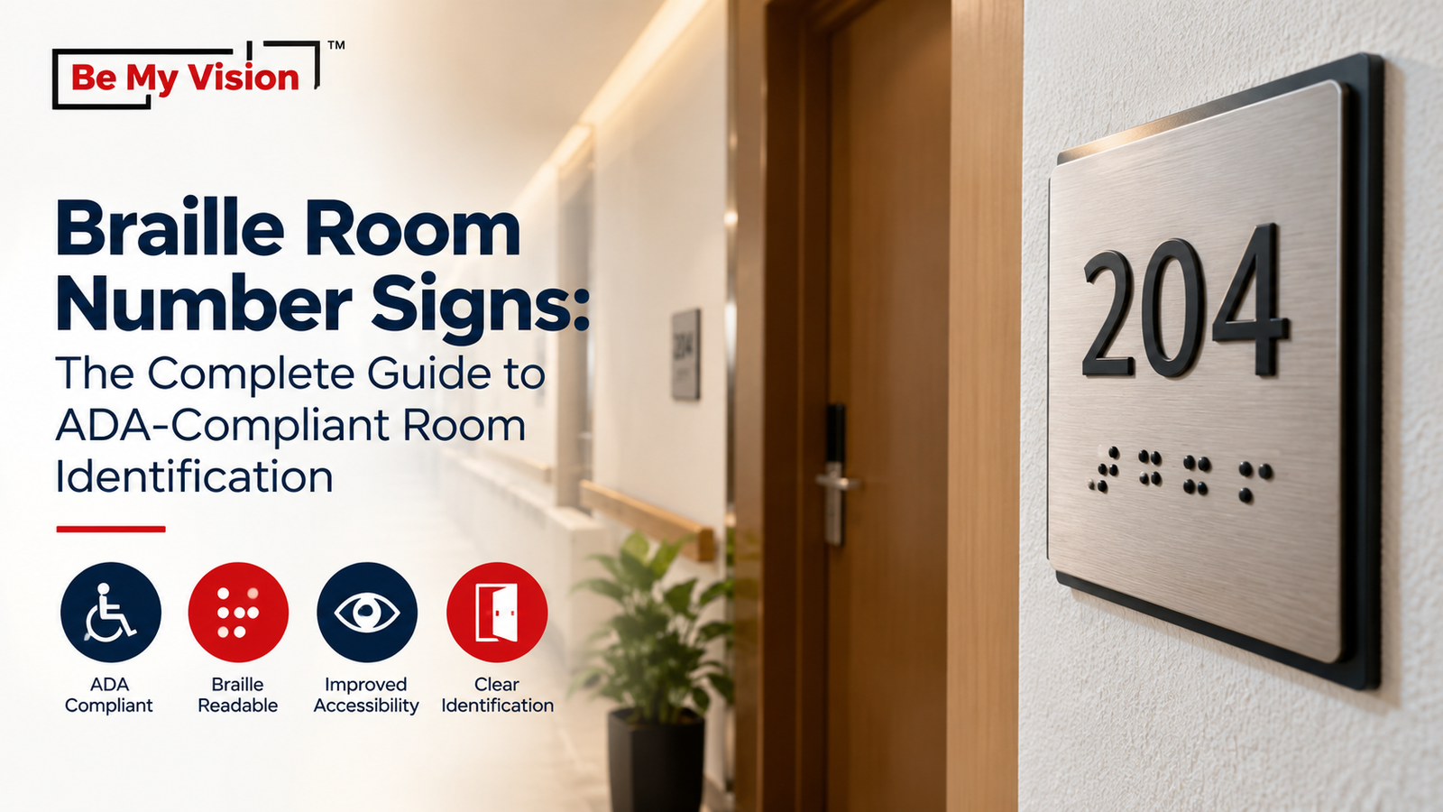 Braille Room Number Signs